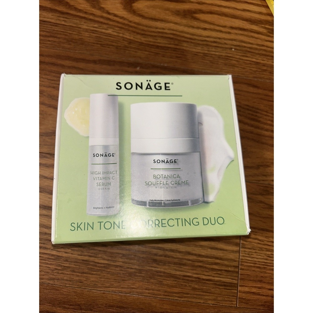 New SONAGE Skin Tone Correcting Duo Serum+Creme NewInBox MadeInUSA‎